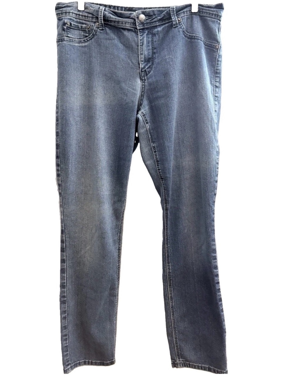 🔥🏷️Fade to Blue Premium Jeanswear Jeans Women’s Size 14 Blue Wash Stretch Denim